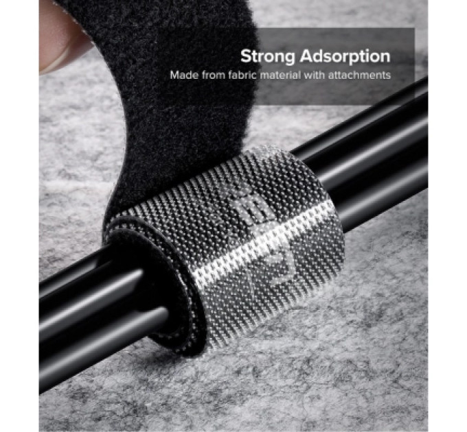 Ugreen Набір для кріплення стрічка-липучка LP124 20mm Cable Tie Band 2m Black Ugreen (40354)