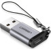 Ugreen Перехідник USB 3.0 AM to USB-C F gray Ugreen (50533)