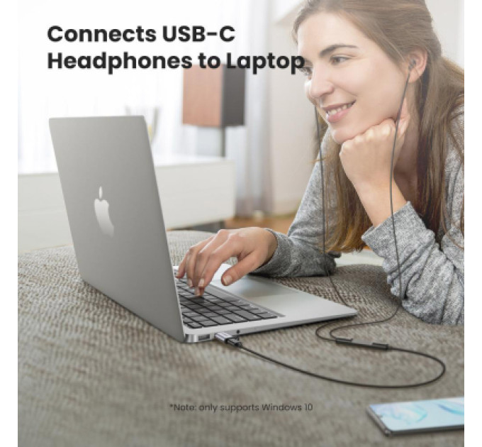 Ugreen Перехідник USB 3.0 AM to USB-C F gray Ugreen (50533)