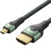Vention Кабель мультимедійний HDMI M to HDMI micro M 1.0m V2.0 8K 60Hz green VENTION (AGKGF)