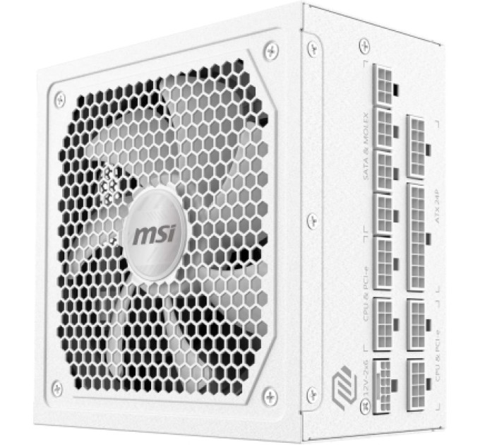 MSI Блок живлення MSI 1000W (MAG A1000GL PCIE5 WHITE)