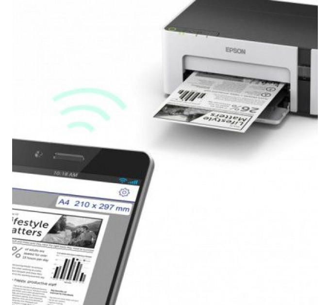 Струменевий принтер Epson M1120 с WiFi (C11CG96405)
