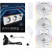 Lian Li Кулер до корпусу Lian Li Uni Fan TL WIRELESS Reverse, 120-3, Wh (G99.12RTL1W3W.00)