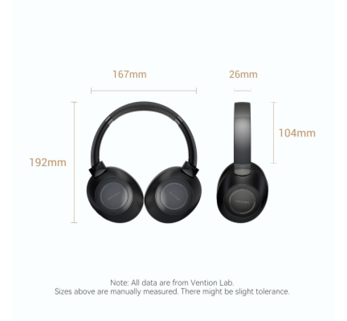 Vention Навушники Vention S11 SoundMate Wireless Black (NBBB0)