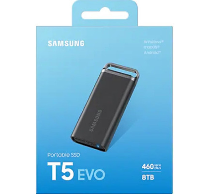 Samsung Накопичувач SSD USB 3.2 8TB T5 Shield Samsung (MU-PH8T0S/EU)