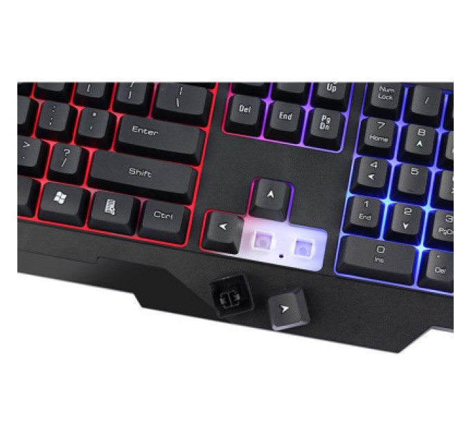 Xtrike ME Клавіатура Xtrike ME KB-306 LED USB UA Black (KB-306UA)