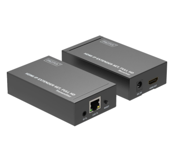 Digitus Адаптер Digitus HDMI via CAT6 120m Full HD IP IR (DS-55517)