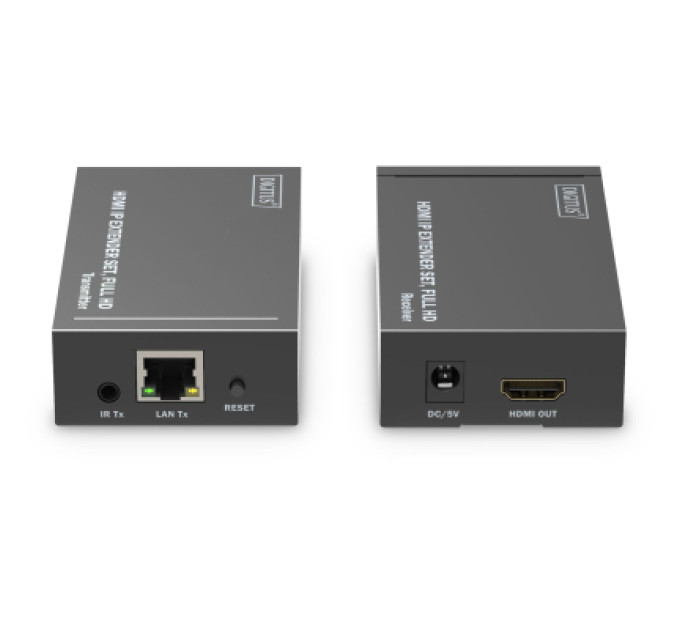 Digitus Адаптер Digitus HDMI via CAT6 120m Full HD IP IR (DS-55517)