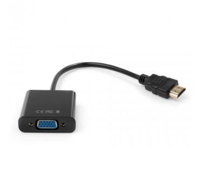 Перехідник HDMI to VGA 1080p Vinga (VCPAHDMIM2VGAFBK)