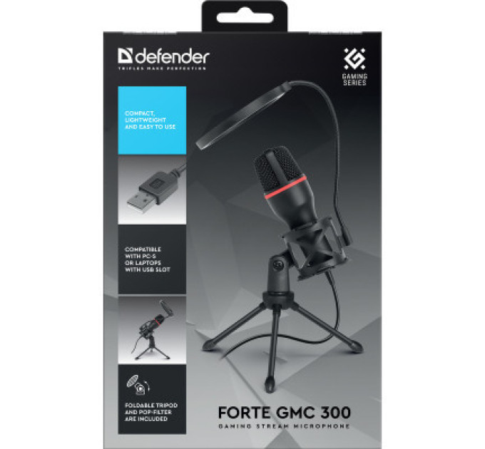 Defender Мікрофон Defender Forte GMC 300 USB 1.5 м (64631)