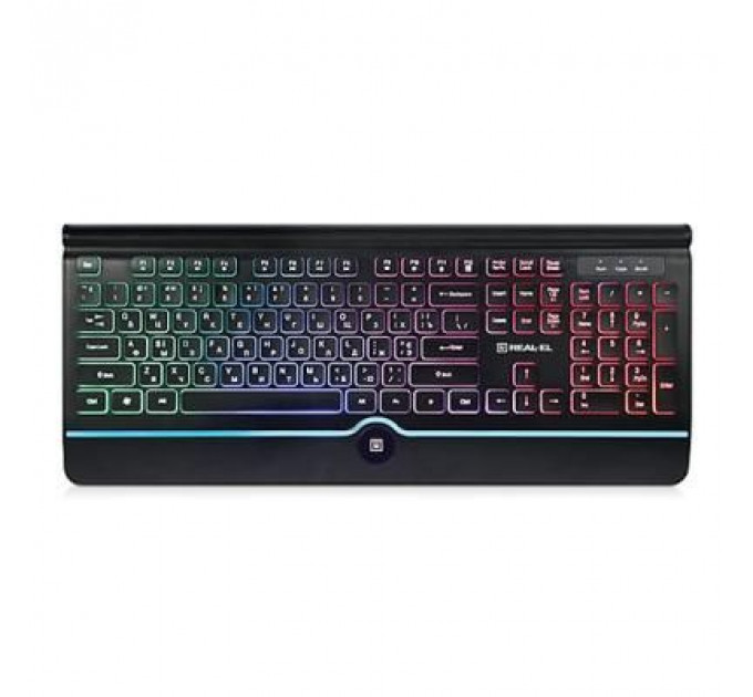 Клавіатура REAL-EL 8000 Comfort Backlit Black
