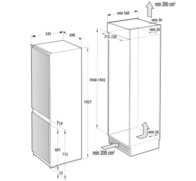 Gorenje Холодильник Gorenje NRKI619D61WFE