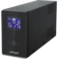 Джерело безперебійного живлення EnerGenie EG-UPS-034, LCD дисплей, USB порт, 1500 VA, чорний колір