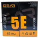 GEAR Кабель мережевий UTP 305м, cat.5e, CCA, 4*2*0,51, PVC, indoor, grey GEAR (GEC-UTPCCA051305)