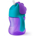 Philips AVENT Поїльник-непроливайка Philips AVENT з трубочкою 210 мл 9 міс+, бузковий (SCF796/02)