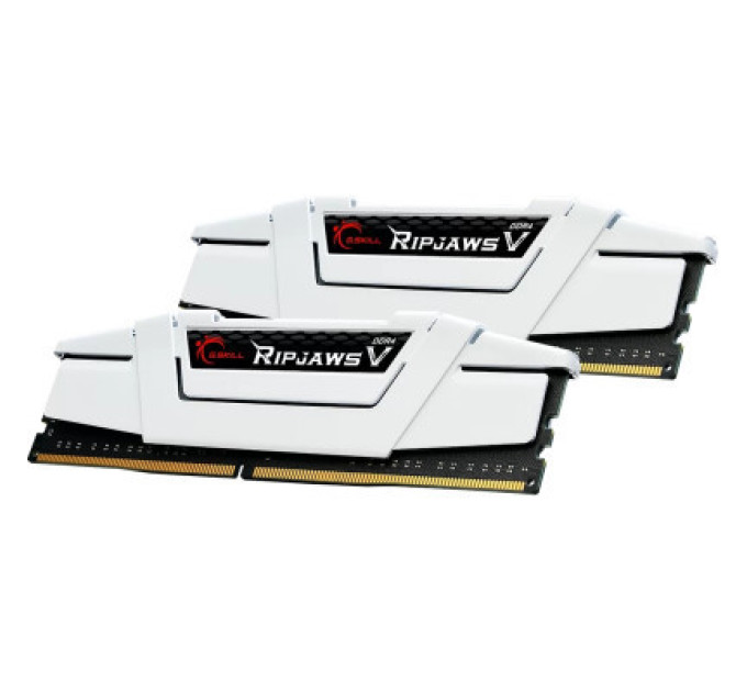 G.Skill Модуль пам'яті для комп'ютера DDR4 32GB (2x16G) 3600 MHz RipjawsV White G.Skill (F4-3600C18D-32GVW)