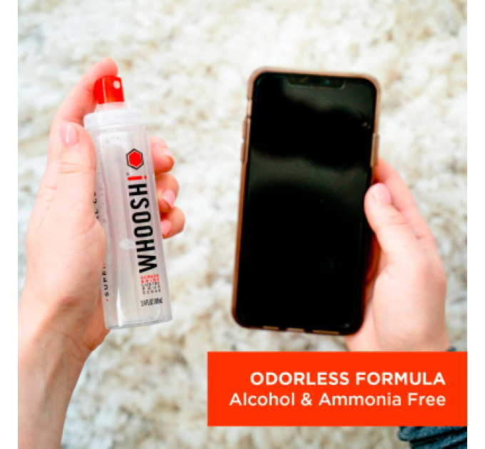 Whoosh! Спрей для очищення Whoosh! Screen Shine GO XL 100ml, microfiber 14x14cm (1FG100ENFR/1FG100XLENFR)