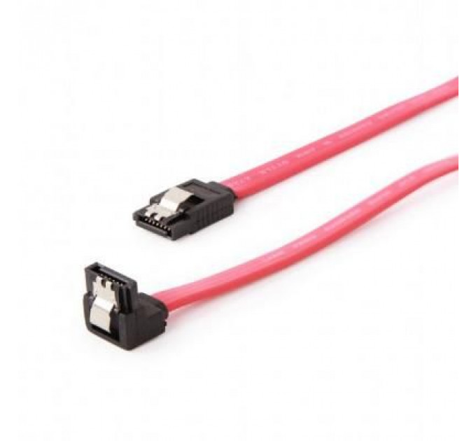 Кабель для передачі даних SATA III 0.1m угловой Cablexpert (CC-SATAM-DATA90-0.1M)
