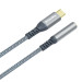 ColorWay Адаптер ColorWay USB Type-C - 3.5 мм (M/F), 0.14 м, Gray (CW-AD-CJ)