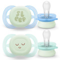 Philips AVENT Пустушка Philips AVENT Ultra Start 0+ місяців 2 шт, бірюз (SCF075/18)