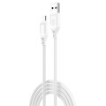 XO Дата кабель USB 2.0 AM to Micro 5P 1.0m braided white XO (NB235_M_White)