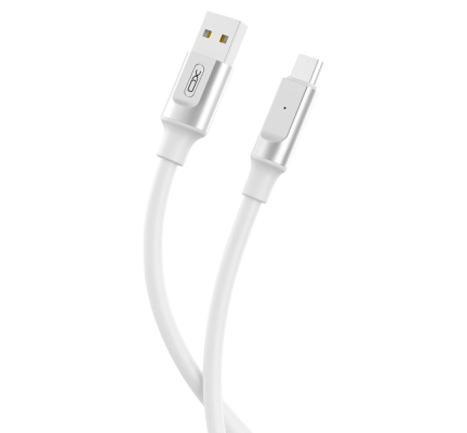 XO Дата кабель USB 2.0 AM to Micro 5P 1.0m 6A silicone white XO (NB251_M_White)