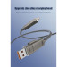 XO Дата кабель USB 2.0 AM to USB-C + USB 2.0 AM to Lightning 1.0m 60W gray XO (NB275_4-in-1_Gray)