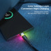 Essager Дата кабель USB 2.0 AM to USB-C 1.0m 3A LED black Essager (EXCT-XCD01)