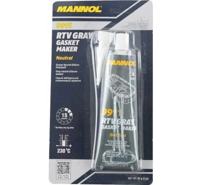 Mannol Герметик автомобільний Mannol Gasket Maker Grey Neutral 85г (9911)