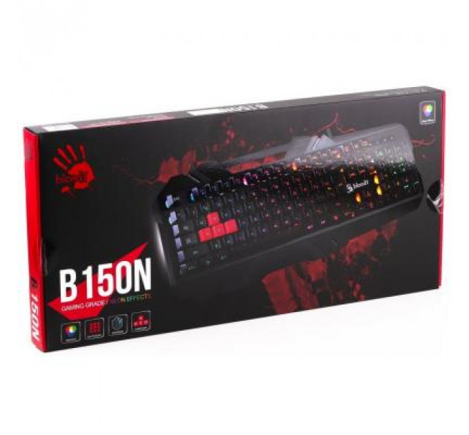 Клавіатура A4Tech Bloody B150N Black