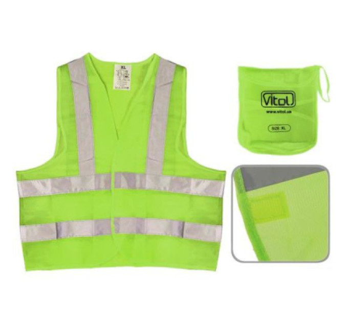 VITOL Жилет сигнальний VITOL green 166 G XXL (ЖБ008)