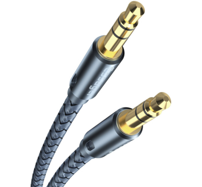 Essager Кабель мультимедійний 3.5mm M to 3.5mm M 1.2m gray Essager (EYP35-DY0G)