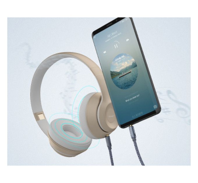 Essager Кабель мультимедійний 3.5mm M to 3.5mm M 1.2m gray Essager (EYP35-DY0G)