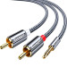 Essager Кабель мультимедійний 3.5mm M to 2xRCA M 2.0m Essager (EYPZJ-MYA0H)