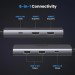 Ugreen Концентратор Ugreen USB3.1 Type-C to HDMIx2 4K60Hz (8k30Hz)/USB3.0x2/Type-C/PD 100W CM498 (15852)