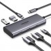 Ugreen Концентратор Ugreen USB3.1 Type-C to HDMIx2 4K60Hz (8k30Hz)/USB3.0x2/Type-C/PD 100W CM498 (15852)