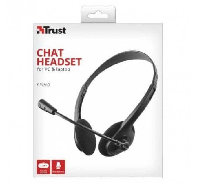 Навушники Trust Primo Chat 3.5mm BLACK (21665)