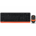 A4Tech Комплект (клавіатура, мишка) бездротовий A4Tech Fstyler FG1010 Orange USB