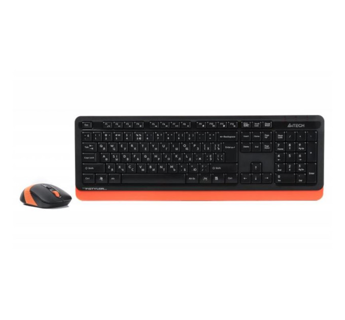 A4Tech Комплект (клавіатура, мишка) бездротовий A4Tech Fstyler FG1010 Orange USB