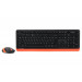 A4Tech Комплект (клавіатура, мишка) бездротовий A4Tech Fstyler FG1010 Orange USB