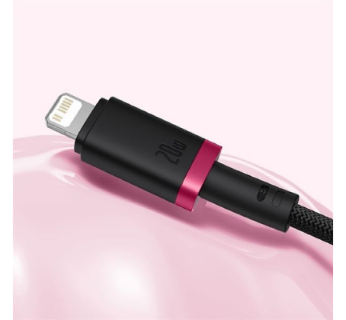 Baseus Дата кабель USB-C to Lightning 2.0m 20W red+black Baseus (P10377800U01-03)