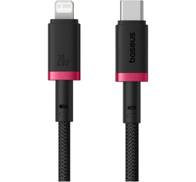 Baseus Дата кабель USB-C to Lightning 2.0m 20W red+black Baseus (P10377800U01-03)