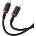 Baseus Дата кабель USB-C to Lightning 2.0m 20W red+black Baseus (P10377800U01-03)