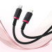 Baseus Дата кабель USB-C to Lightning 2.0m 20W red+black Baseus (P10377800U01-03)