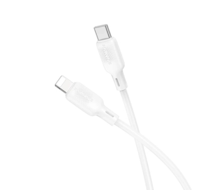 BOROFONE Дата кабель USB-C to Lightning 1.0m silicone BX113 Lenny white BOROFONE (6941991115387)