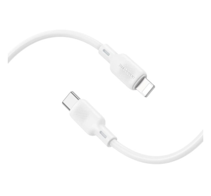 BOROFONE Дата кабель USB-C to Lightning 1.0m silicone BX113 Lenny white BOROFONE (6941991115387)