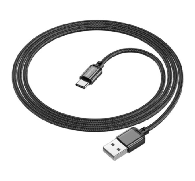 BOROFONE Дата кабель USB 2.0 AM to USB-C 1.0m BX87 Sharp black BOROFONE (6974443389043)