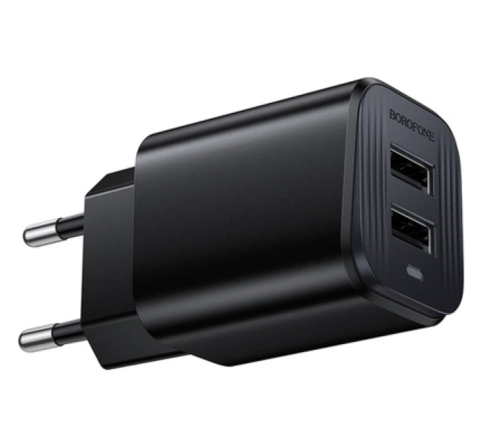 BOROFONE Зарядний пристрій BOROFONE BAS81A 2xUSB 10.5W black (6941991126628)