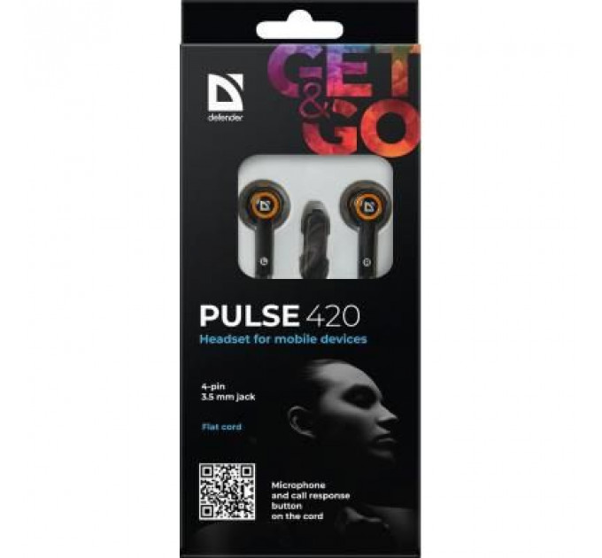Навушники Defender Pulse 420 Orange (63420)