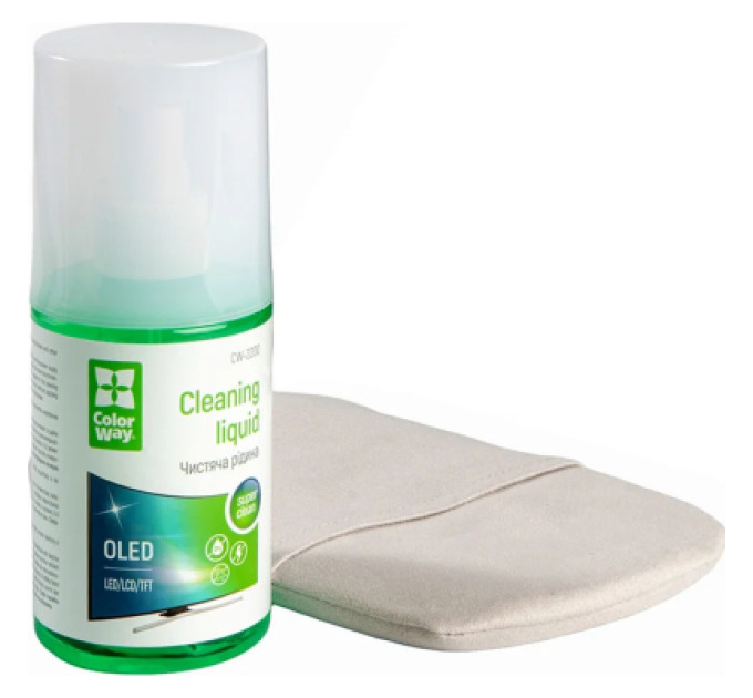 ColorWay Спрей для очищення ColorWay Screens Cleaning Kit TV/OLED/LED/LCD 200ml + Microfibre (CW-2200)